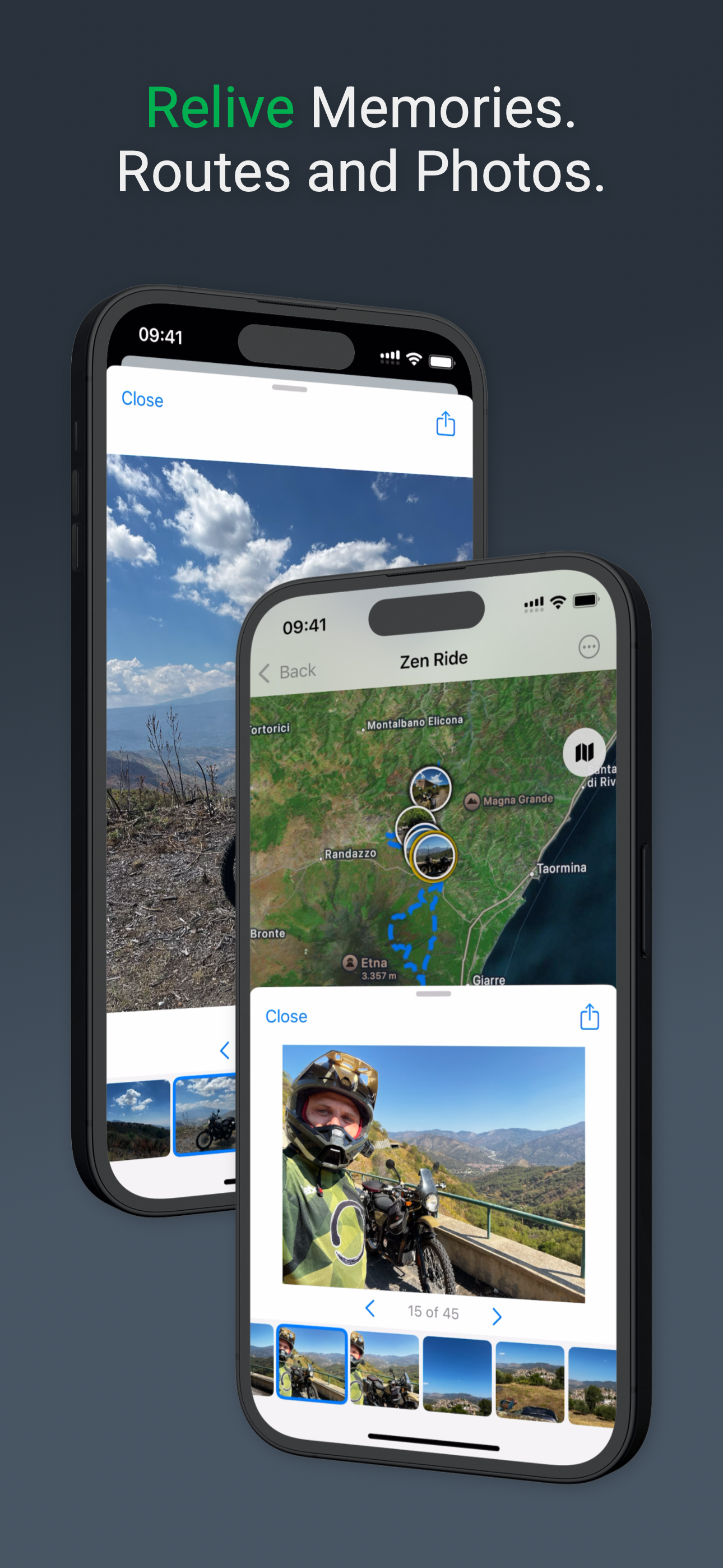 iPhone ride details